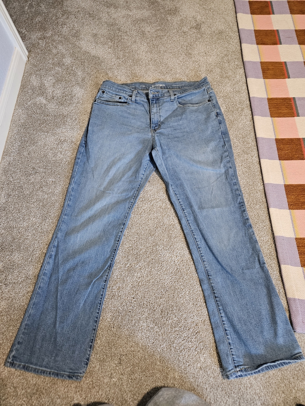 Sonoma Light Blue Boot Cut Women's Jeans Size 34|30 99% Cotton 1% Spandex